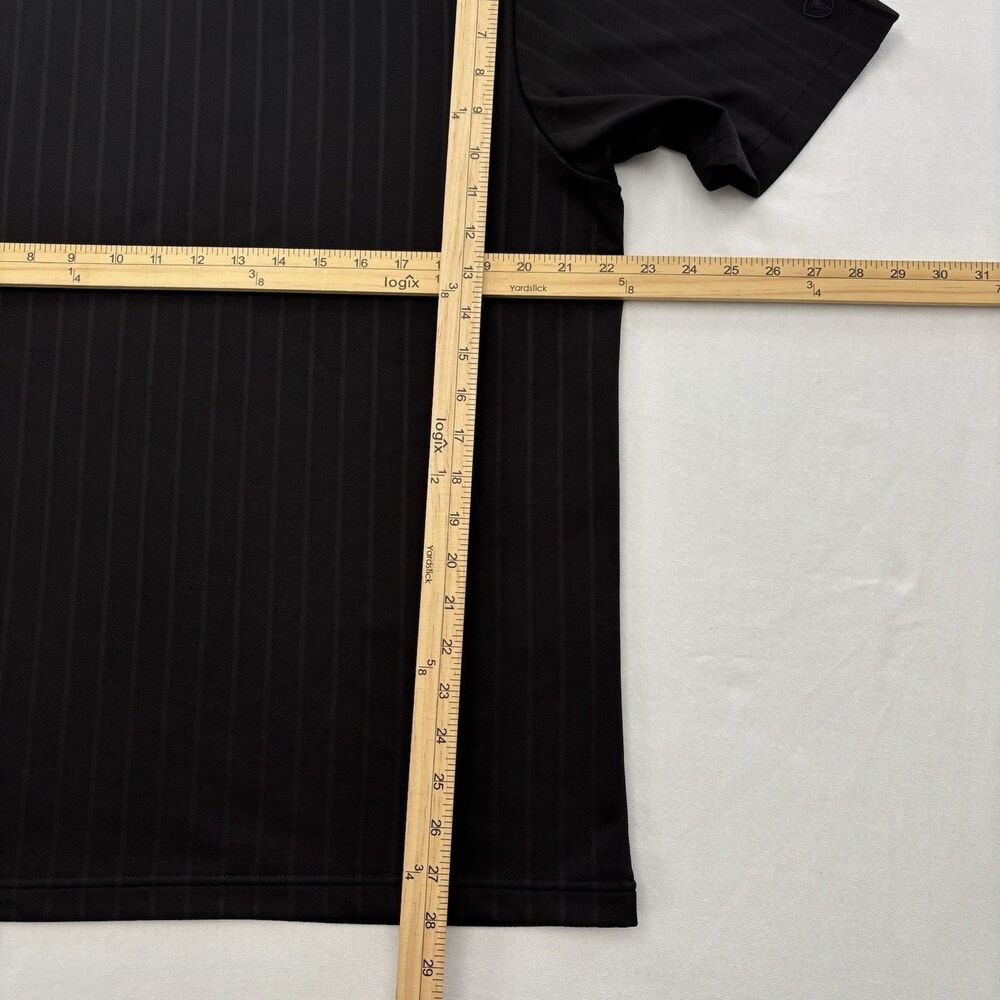 Pro Tour Performance Golf Shirt Mens Size L Black Striped Short Sleeve Polo RARE - Picture 6 of 6